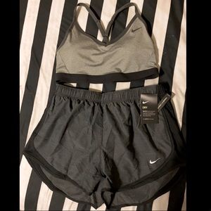 Women’s Nike running shorts and Nike sports bra - Size L